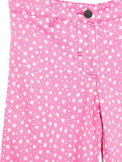 Pantaloni per bambina Stella McCartney Kids rosa con stampa stelle all - over - Rubino Kids