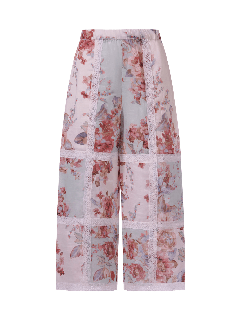 Pantaloni per bambina Zimmermann Kids multicolore con design patchwork - Rubino Kids