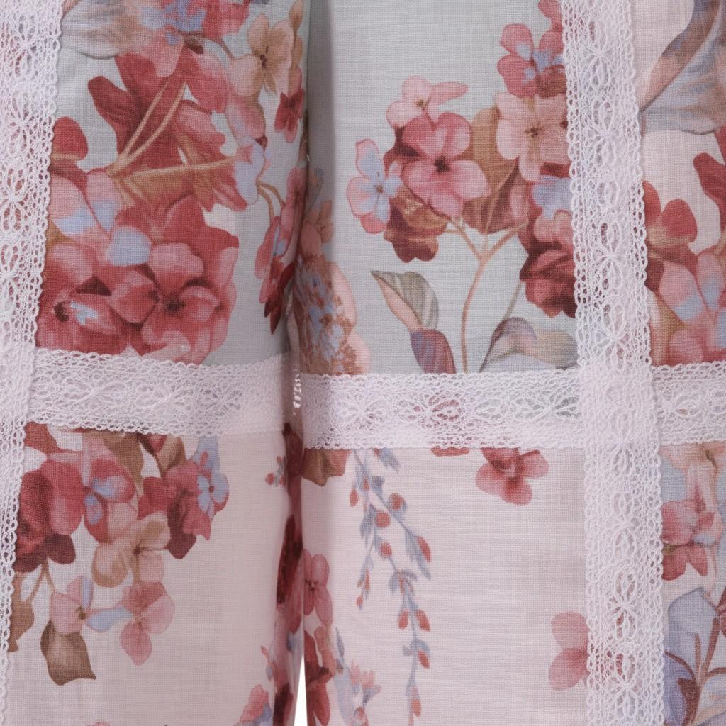 Pantaloni per bambina Zimmermann Kids multicolore con design patchwork - Rubino Kids