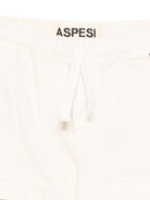 Pantaloni per bambino Aspesi Kids bianchi con tasche laterali - Rubino Kids