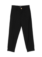 Pantaloni per bambino Balmain Kids nero in lana vergine - Rubino Kids