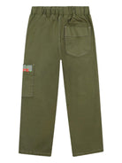 Pantaloni per bambino Billieblush verde con dettaglio Love ricamato - Rubino Kids