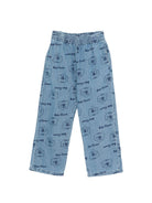 Pantaloni per bambino Bobo Choses denim con stampa Pickles The Dog all - over - Rubino Kids