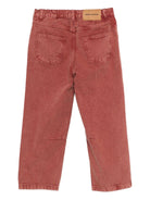 Pantaloni per bambino Bobo Choses rossi con logo sul davanti - Rubino Kids