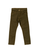 Pantaloni per bambino Bonpoint verde con bottoni - Rubino Kids
