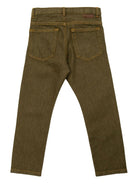 Pantaloni per bambino Bonpoint verde con bottoni - Rubino Kids