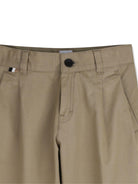 Pantaloni per bambino Boss Kids beige con plissé - Rubino Kids