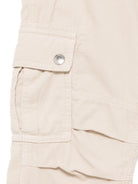 Pantaloni per bambino Brunello Cucinelli Kids beige a coste con tasche laterali - Rubino Kids