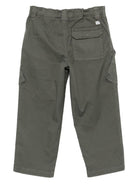 Pantaloni per bambino C.P. Company Kids verde con tasche cargo - Rubino Kids