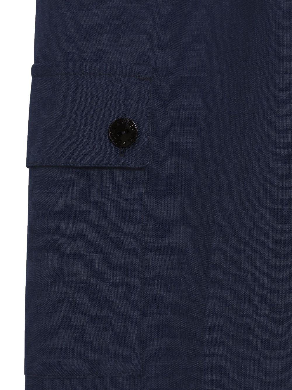 Pantaloni per bambino Dolce & Gabbana Kids blu con coulisse in vita - Rubino Kids