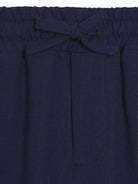 Pantaloni per bambino Dolce & Gabbana Kids blu con coulisse in vita - Rubino Kids