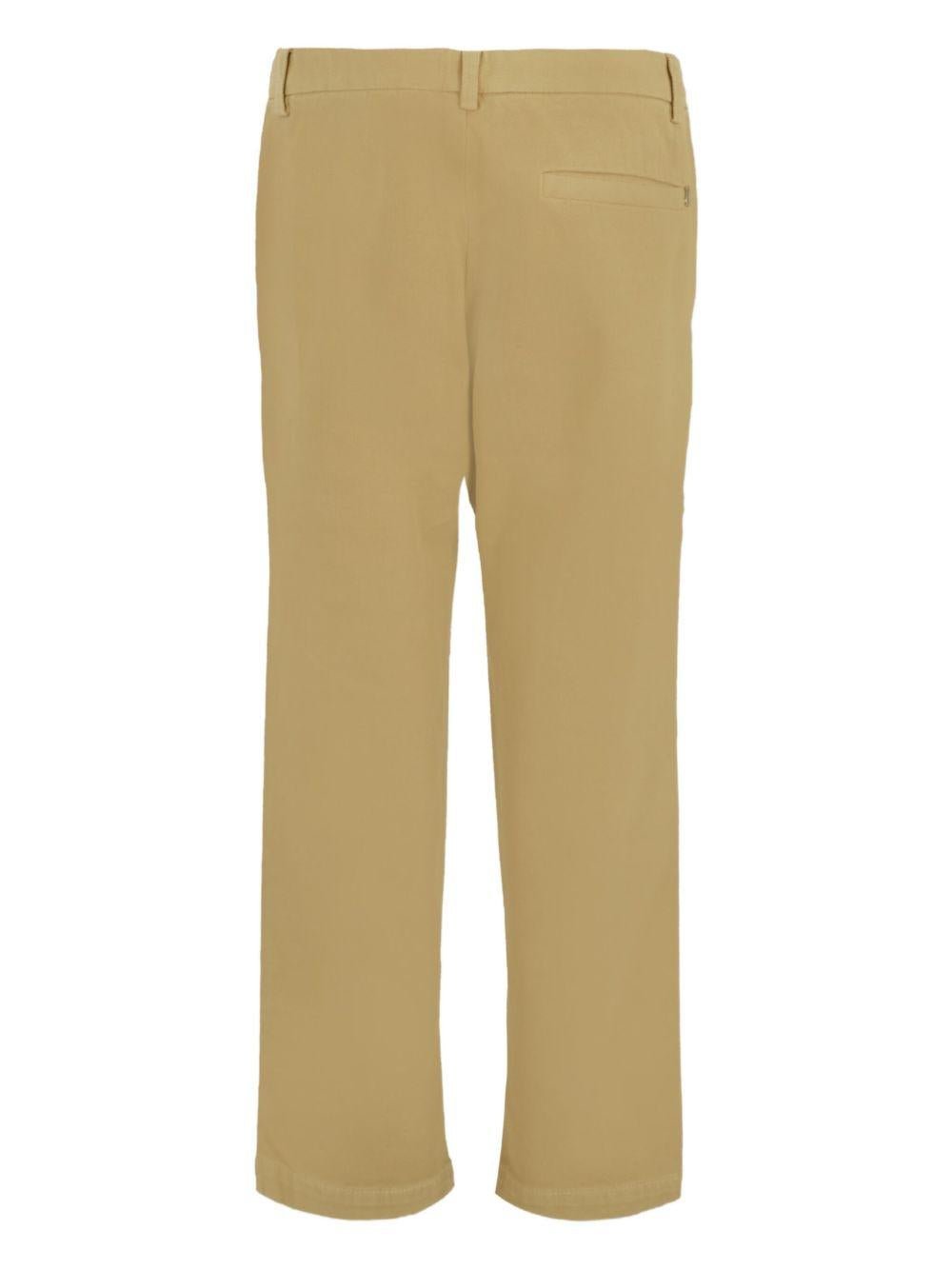 Pantaloni per bambino Dondup Kids beige con chiusura a bottoni - Rubino Kids