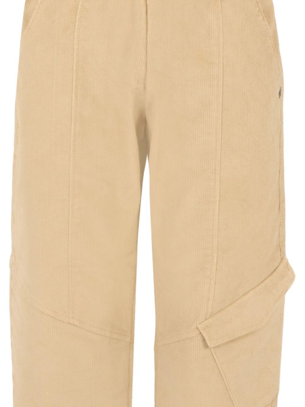 Pantaloni per bambino DONDUP KIDS beige con tasca cargo - Rubino Kids