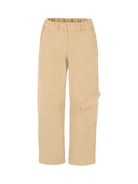 Pantaloni per bambino DONDUP KIDS beige con tasca cargo - Rubino Kids