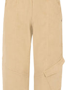 Pantaloni per bambino DONDUP KIDS beige con tasca cargo - Rubino Kids