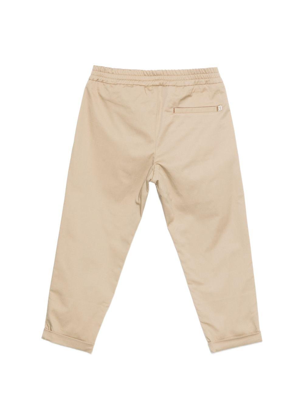 Pantaloni per bambino DONDUP Kids beige con vita elasticizzata - Rubino Kids