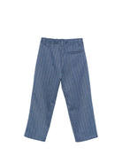 Pantaloni per bambino DONDUP Kids blu con motivo gessato - Rubino Kids