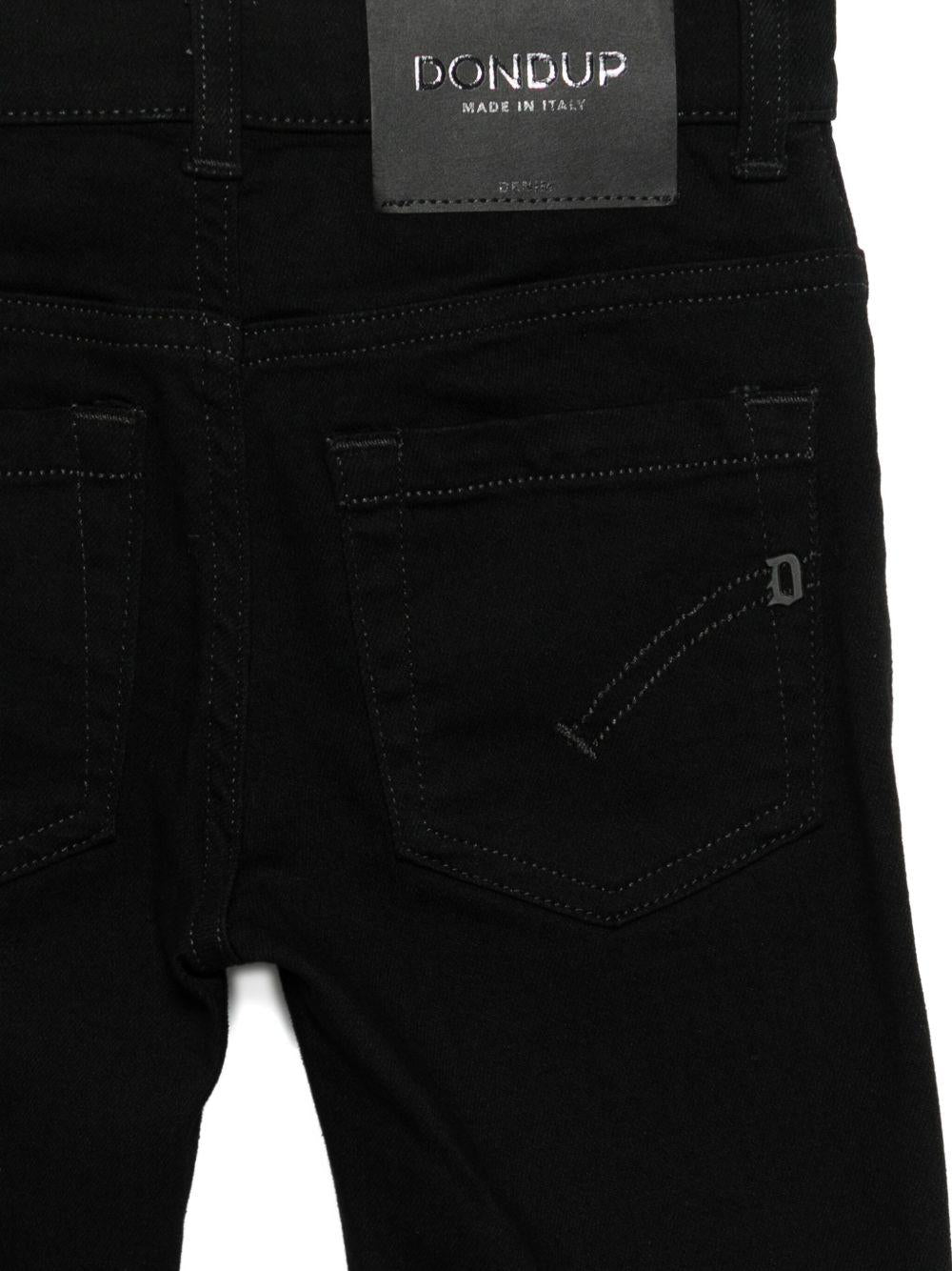 Pantaloni per bambino Dondup Kids neri con cinque tasche - Rubino Kids