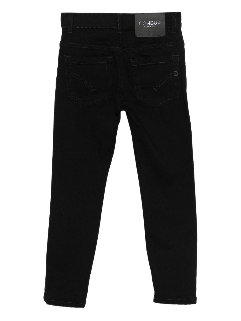 Pantaloni per bambino Dondup Kids neri con cinque tasche - Rubino Kids