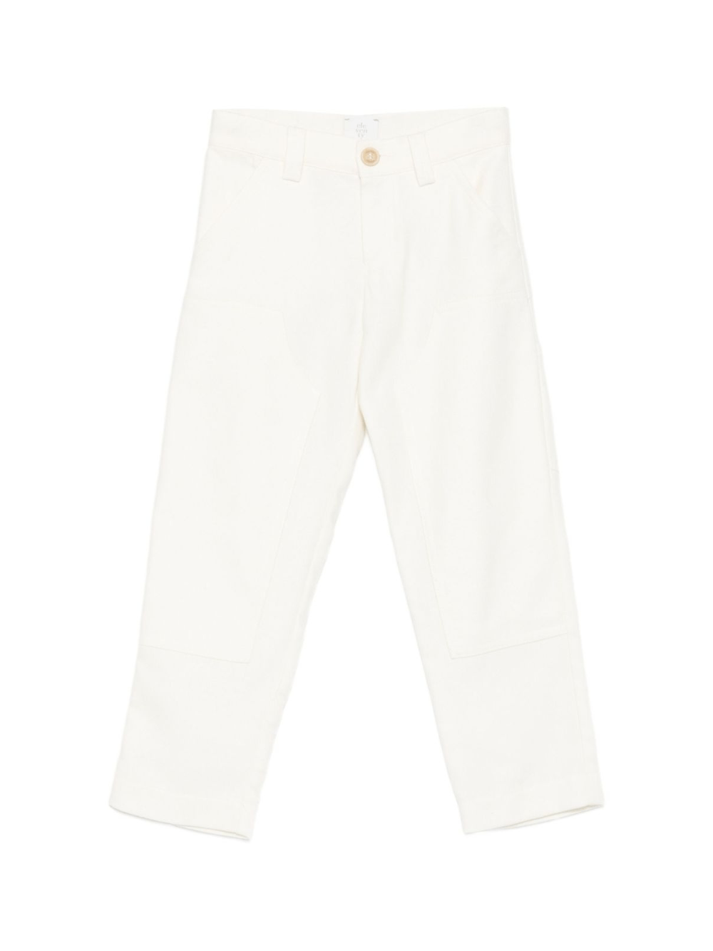Pantaloni per bambino Eleventy Kids bianchi con tasche applicate - Rubino Kids