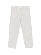 Pantaloni per bambino Eleventy Kids grigi con tasche posteriori applicate - Rubino Kids