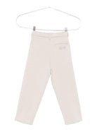 Pantaloni per bambino Emporio Armani Kids beige con dettaglio logo - Rubino Kids