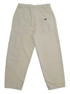 Pantaloni per bambino Emporio Armani Kids beige con tasche applicate - Rubino Kids