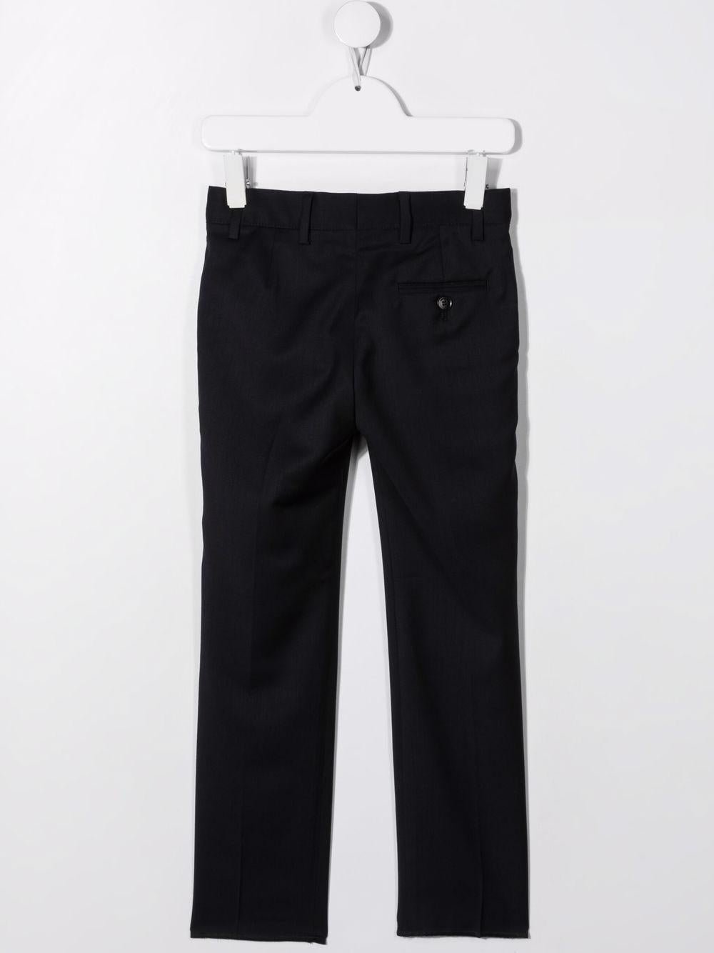 Pantaloni per bambino Emporio Armani Kids blu con taglio sartoriale - Rubino Kids