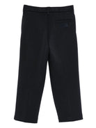 Pantaloni per bambino Emporio Armani Kids blu con tasche anteriori a filetto - Rubino Kids