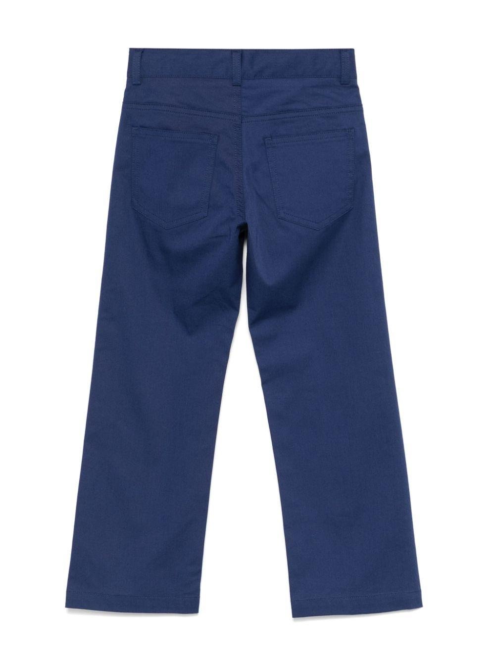 Pantaloni per bambino Fendi Kids blu con taglio dritto - Rubino Kids