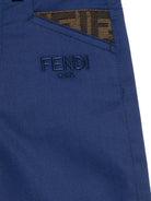 Pantaloni per bambino Fendi Kids blu con taglio dritto - Rubino Kids