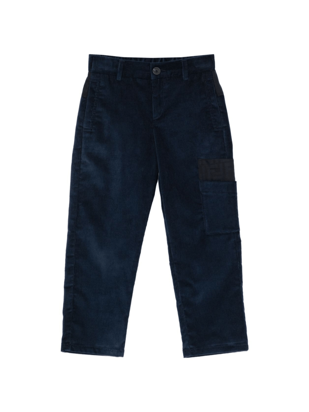 Pantaloni per bambino Fendi Kids blu con texture a coste - Rubino Kids