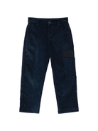 Pantaloni per bambino Fendi Kids blu con texture a coste - Rubino Kids