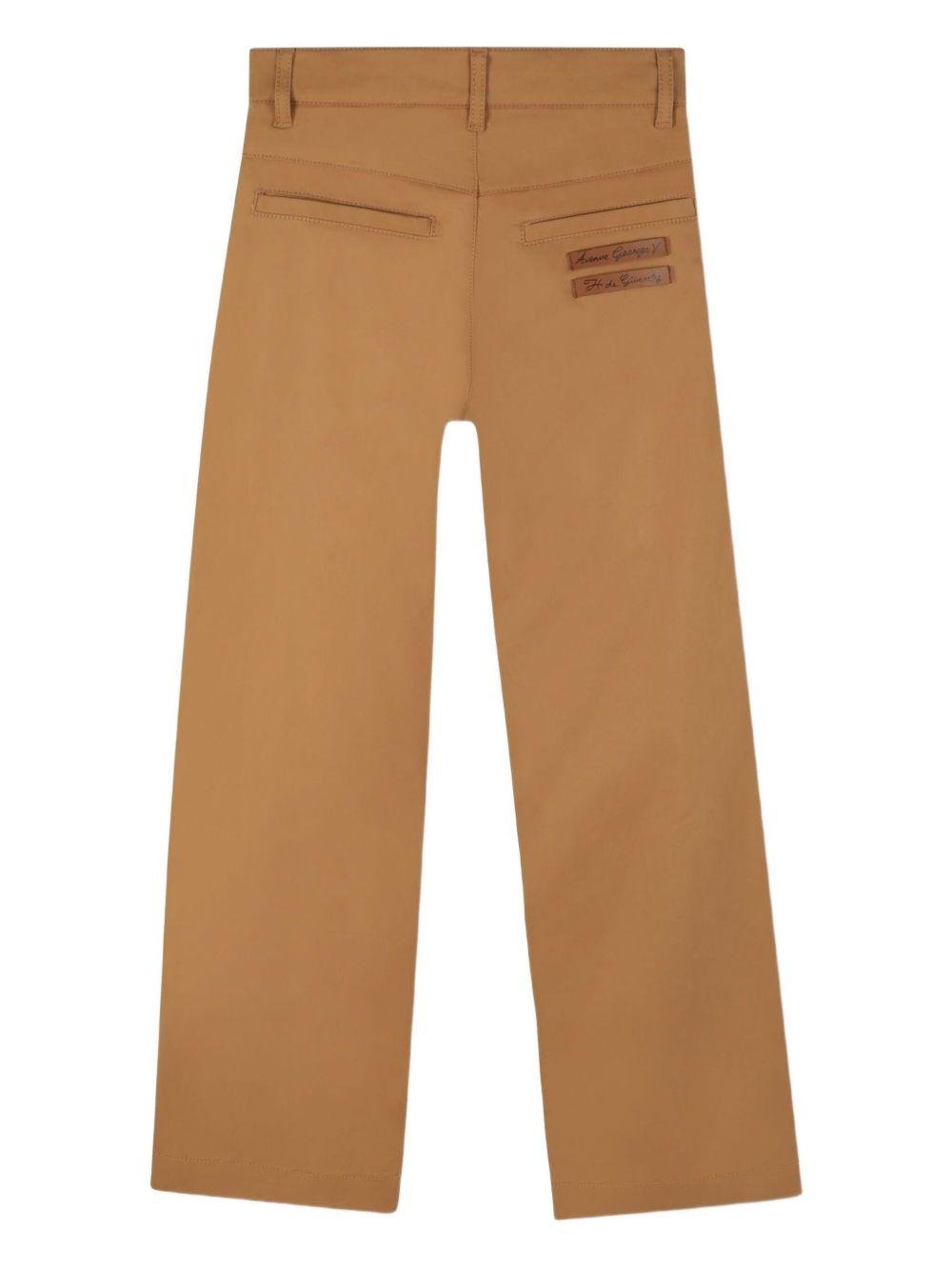 Pantaloni per bambino Givenchy Kids marroni a gamba ampia - Rubino Kids