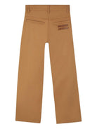 Pantaloni per bambino Givenchy Kids marroni a gamba ampia - Rubino Kids