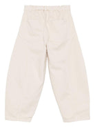 Pantaloni per bambino Il Gufo beige con tasche curve - Rubino Kids