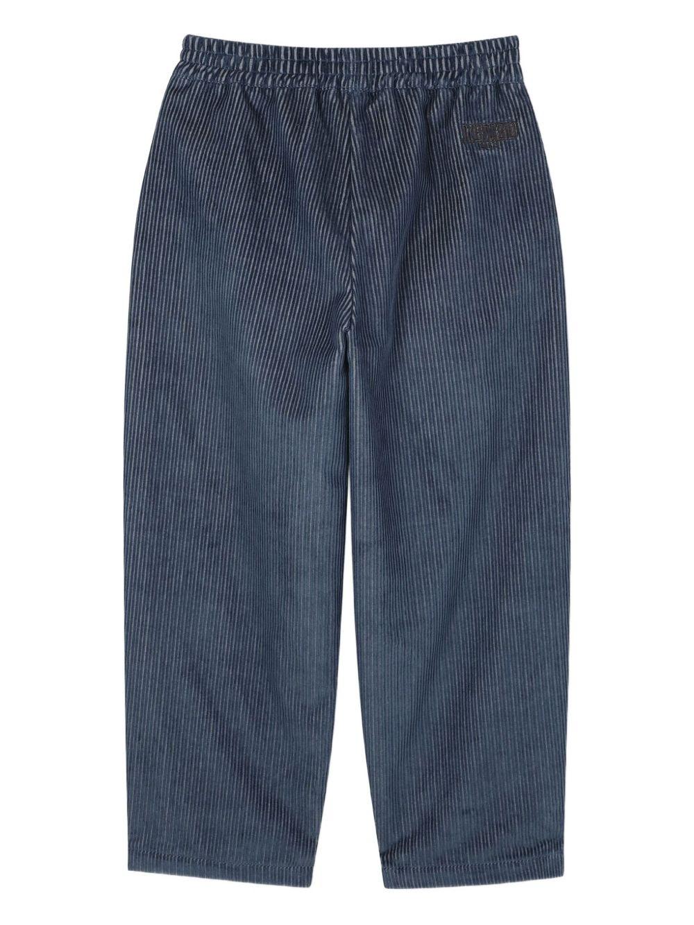 Pantaloni per bambino Kenzo Kids blu con vita elasticizzata - Rubino Kids