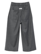 Pantaloni per bambino Laneus Kids grigi con tasche posteriori applicate - Rubino Kids