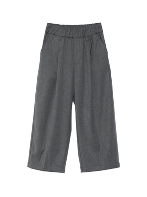 Laneus Kids grey trousers with back patch pockets