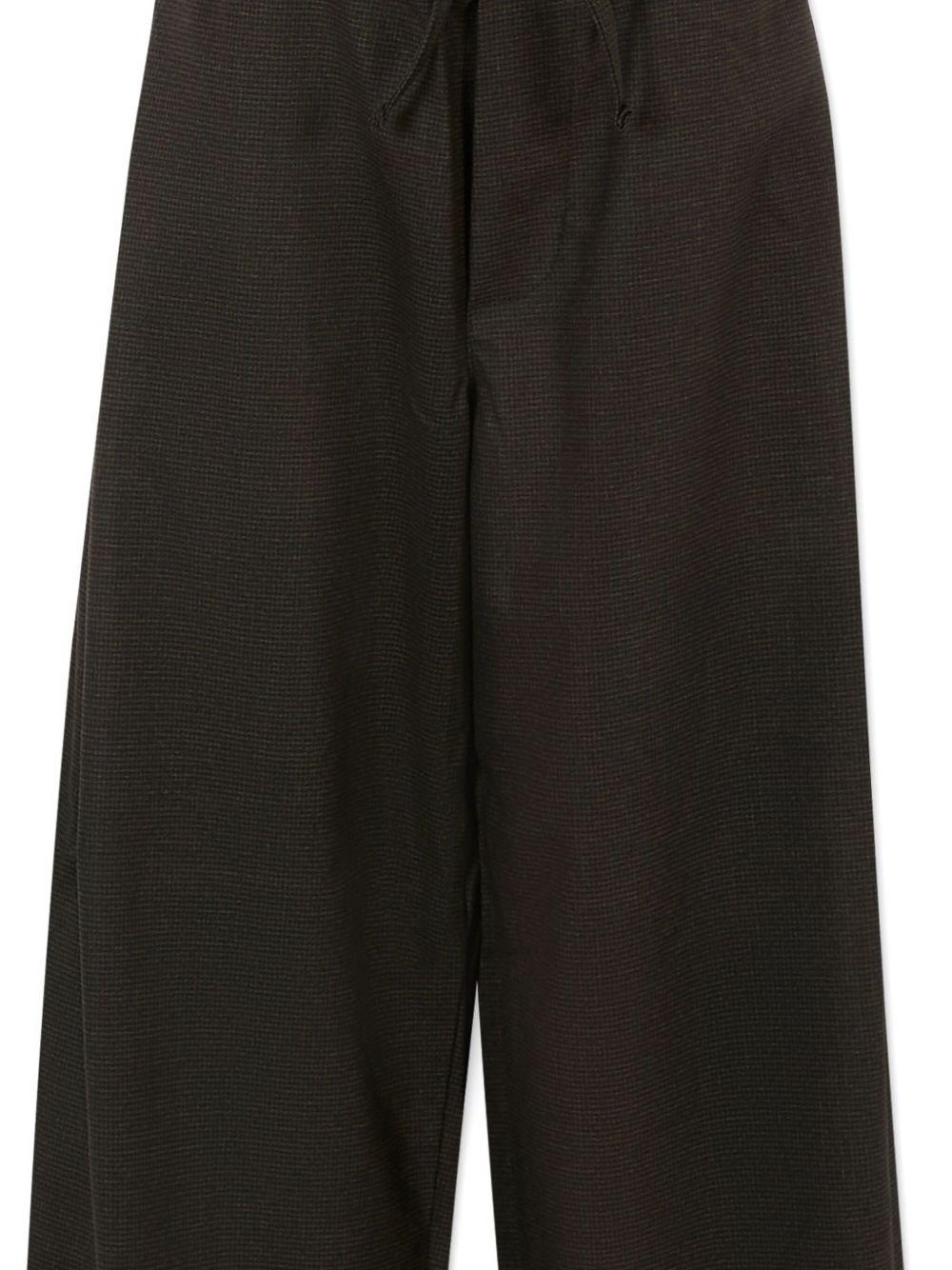 Pantaloni per bambino Laneus Kids marrone con chiusura a coulisse - Rubino Kids