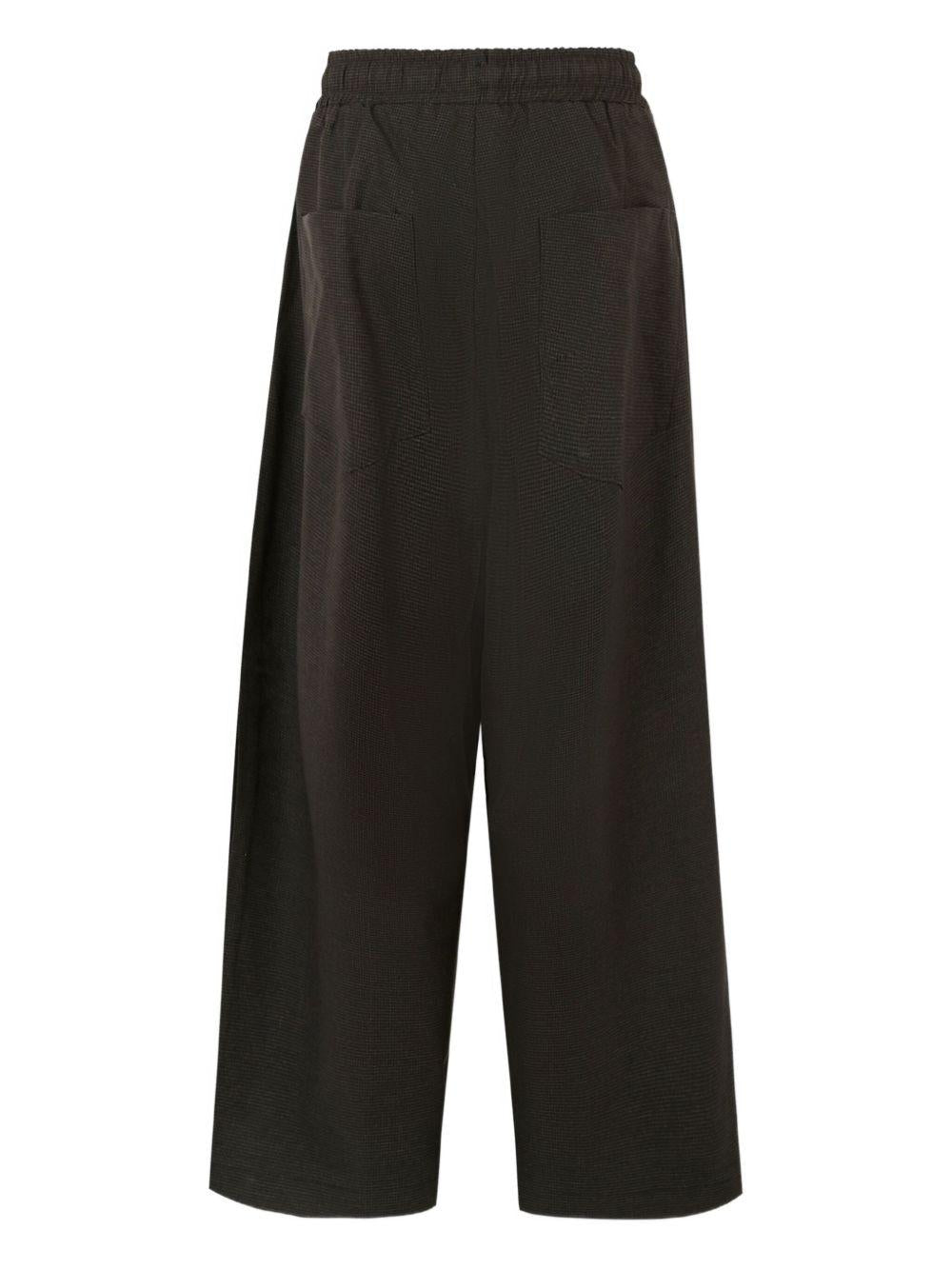 Pantaloni per bambino Laneus Kids marrone con chiusura a coulisse - Rubino Kids