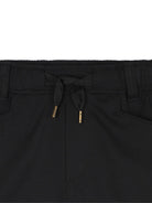 Pantaloni per bambino Lanvin Enfant neri con applicazione posteriore con logo - Rubino Kids