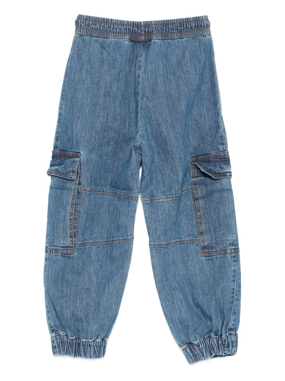 Pantaloni per bambino Molo denim con vita elasticizzata - Rubino Kids
