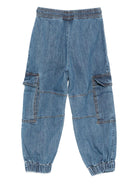 Pantaloni per bambino Molo denim con vita elasticizzata - Rubino Kids