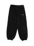 Pantaloni per bambino Off - White Kids neri con tasche cargo - Rubino Kids