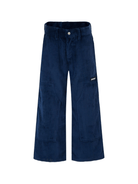 Pantaloni per bambino Palm Angels Kids blu con dettaglio logo - Rubino Kids