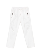 Pantaloni per bambino Paolo Pecora Kids bianco con coulisse - Rubino Kids