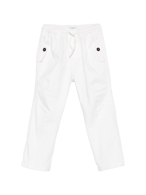 Paolo Pecora Kids White Drawstring Trousers for Boys