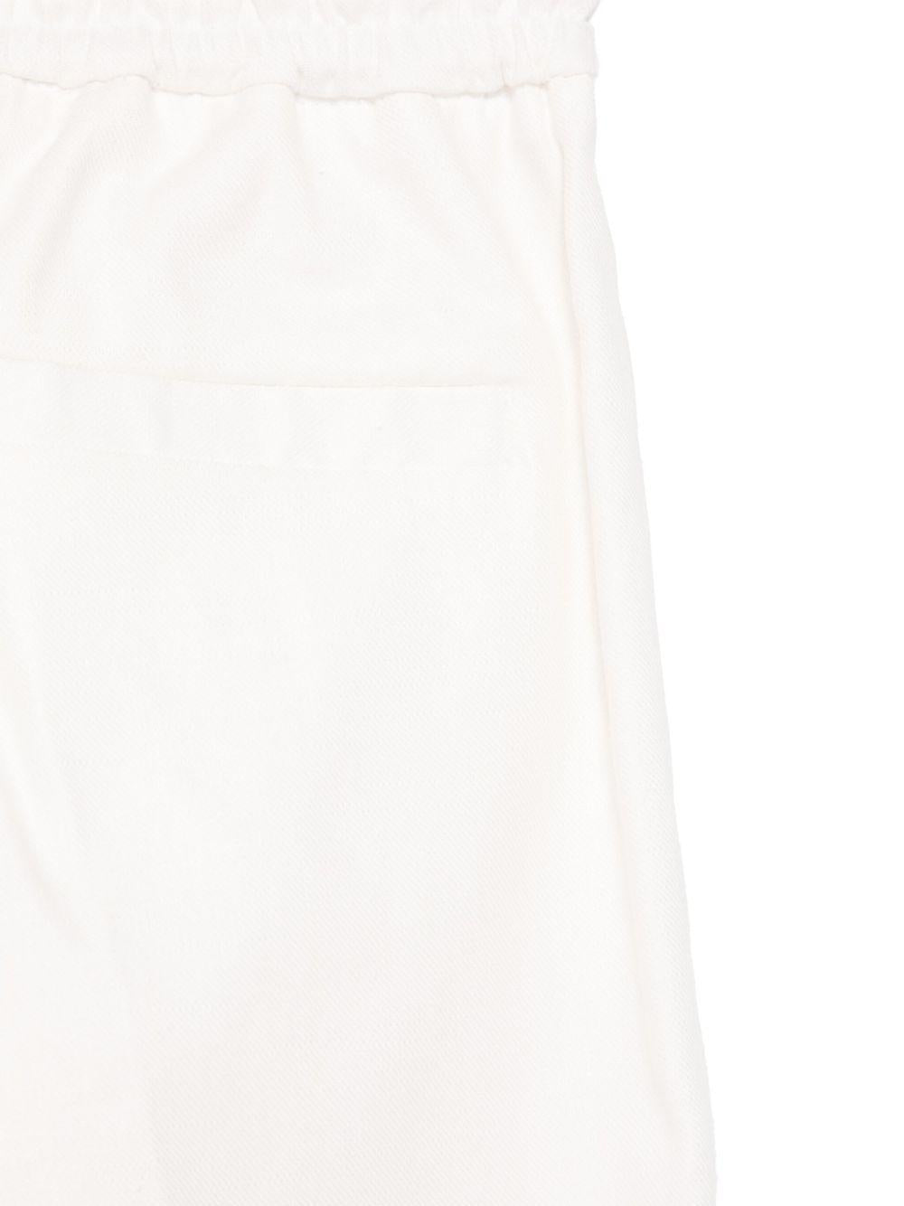 Pantaloni per bambino Paolo Pecora Kids bianco con coulisse - Rubino Kids