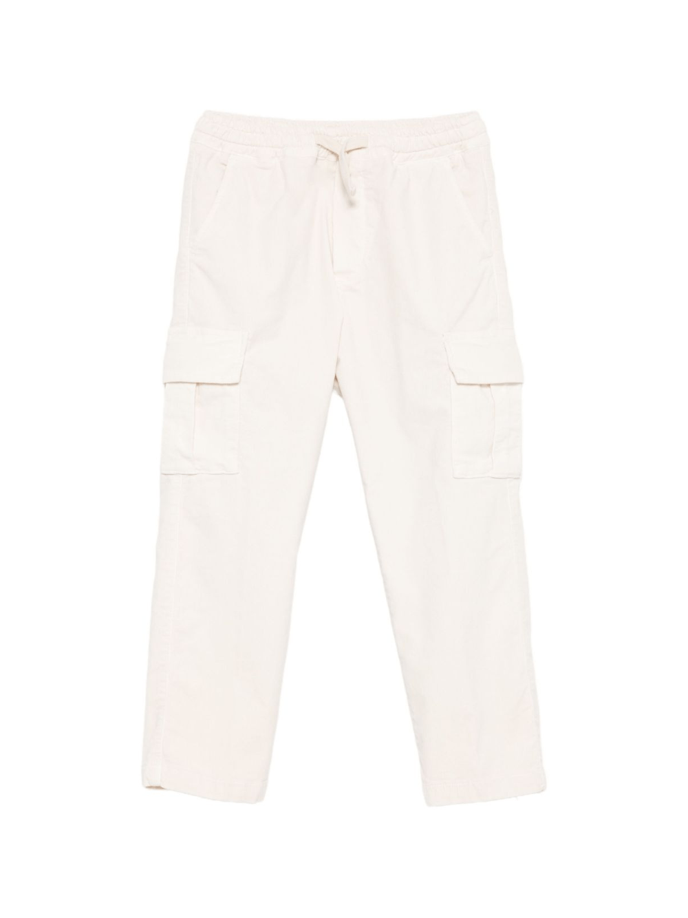 Pantaloni per bambino Paolo Pecora Kids bianco con tasca cargo - Rubino Kids